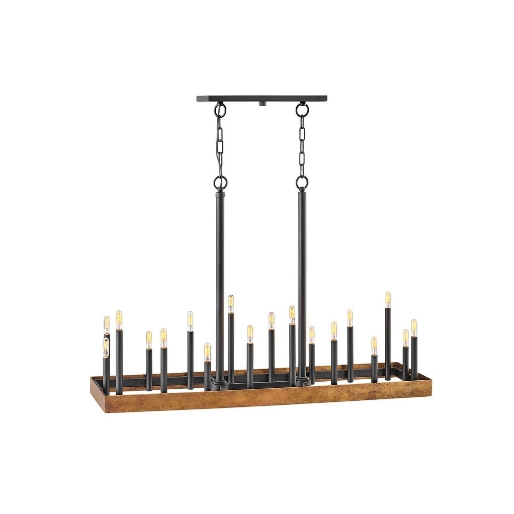 Hinkley Wells 18-Light Chandelier in Weathered Brass - Chandeliers For Bedrooms by Overstock.com