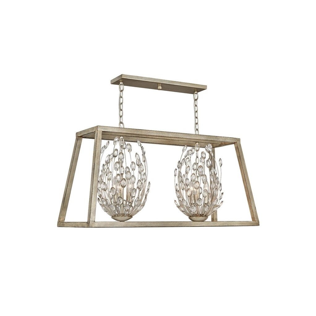 Hinkley Loren 6-Light Chandelier in Silver Leaf - Chandeliers For Bedrooms by Overstock.com