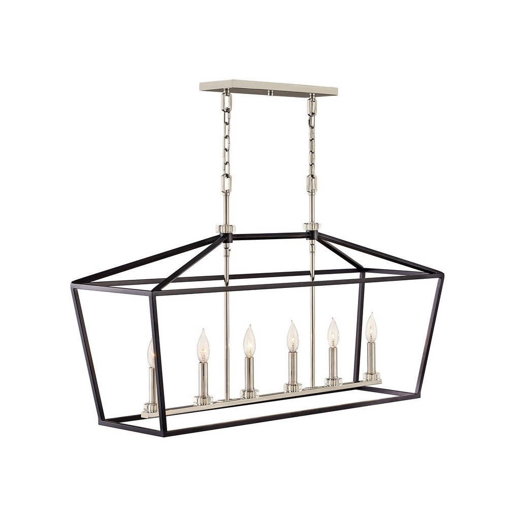 Hinkley Stinson 6-Light Chandelier in Black - Chandeliers For Bedrooms by Overstock.com