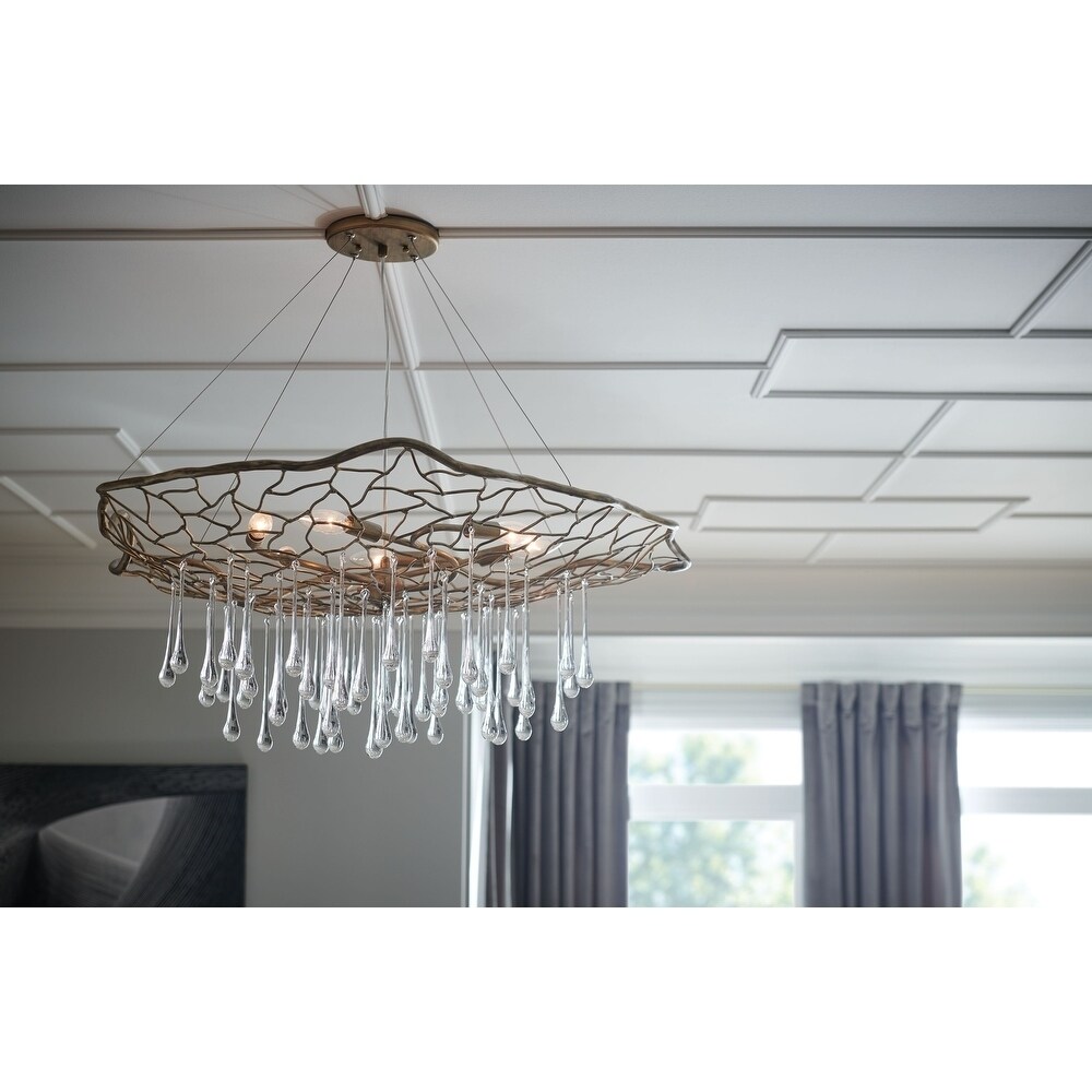 Hinkley Laguna 6-Light Chandelier in Burnished Gold - Chandeliers For Bedrooms by Overstock.com