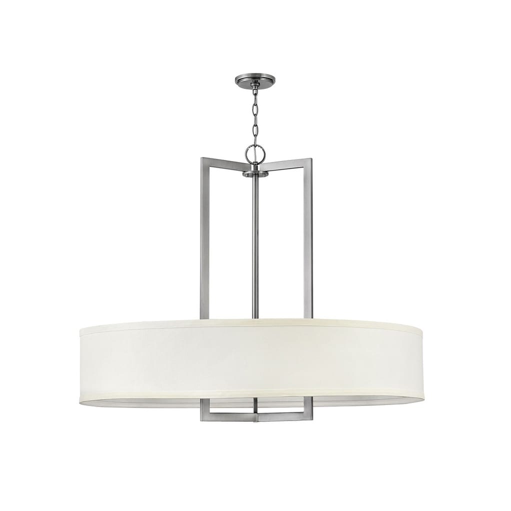 Hinkley Hampton 9-Light Chandelier in Antique Nickel - Chandeliers For Bedrooms by Overstock.com