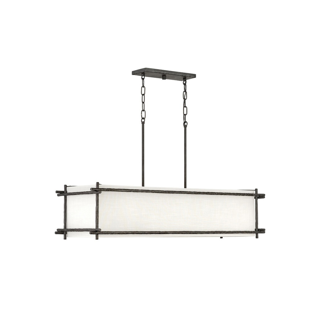 Hinkley Tress 6-Light Chandelier in Iron Ore - Chandeliers For Bedrooms by Overstock.com