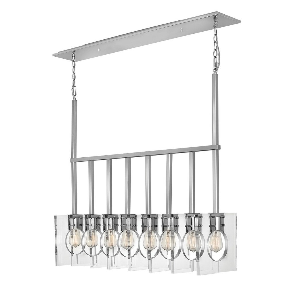 Hinkley Ludlow 8-Light Chandelier in Polished Nickel - Chandeliers For Bedrooms by Overstock.com