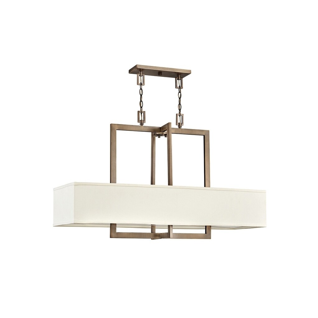 Hinkley Hampton 4-Light Chandelier in Brushed Bronze - Chandeliers For Bedrooms by Overstock.com