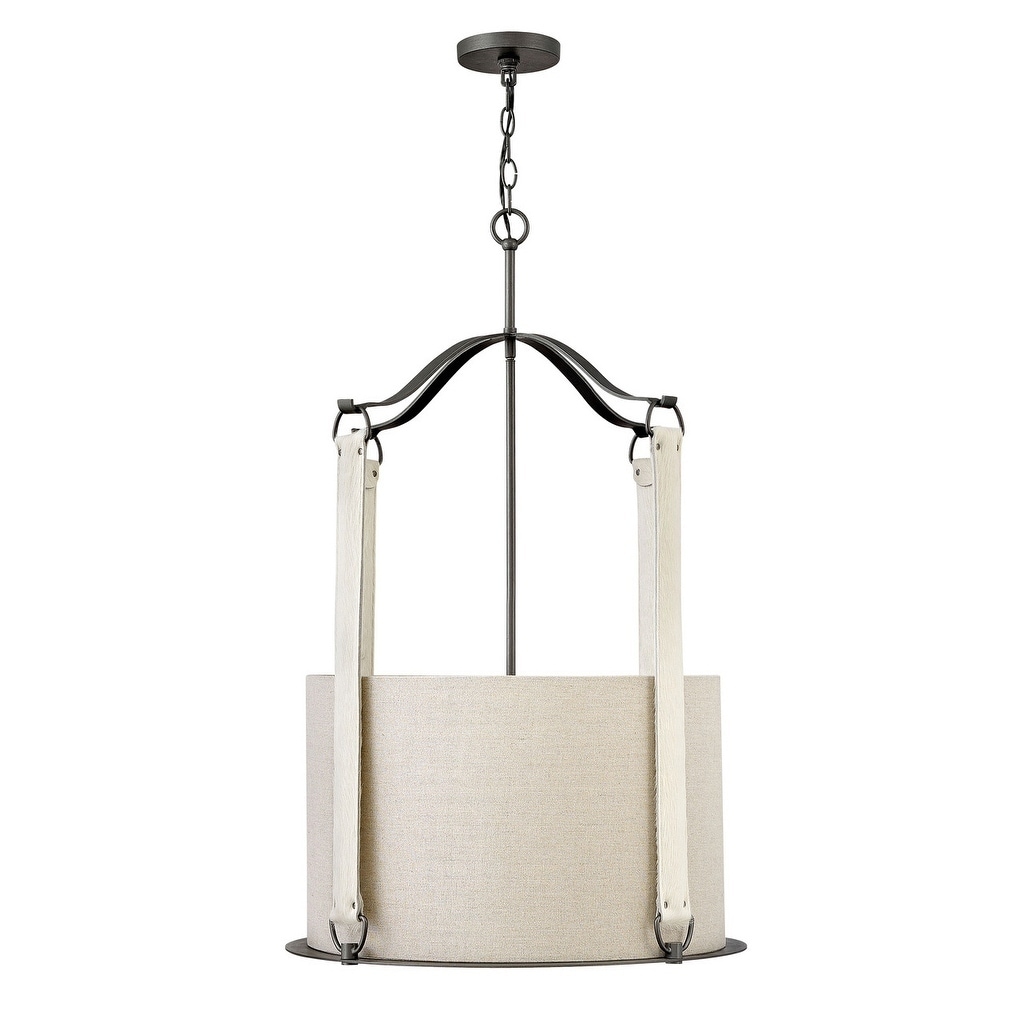 Hinkley Telluride 4-Light Chandelier in Brushed Graphite - Chandeliers For Bedrooms by Overstock.com