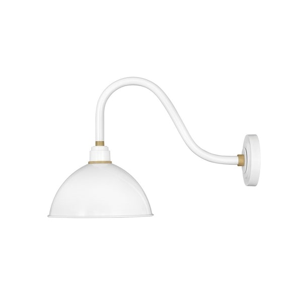 Hinkley Foundry 1-Light Outdoor Wall Mount Lantern in Gloss White. Opens flyout.