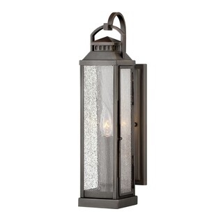 Hinkley Revere 1-Light Outdoor Wall Mount Lantern in Blackened Brass ...