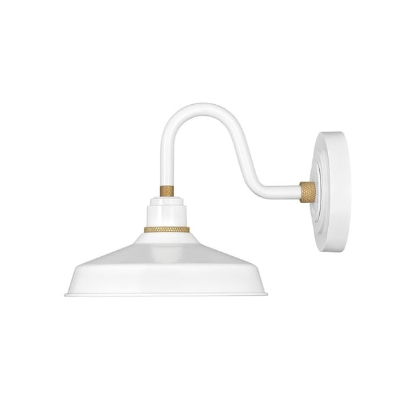 Hinkley Foundry 1-Light Outdoor Wall Mount Lantern in Gloss White. Opens flyout.