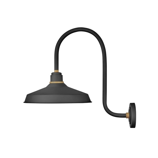Hinkley Foundry 1-Light Outdoor Wall Mount Lantern in Textured Black. Opens flyout.