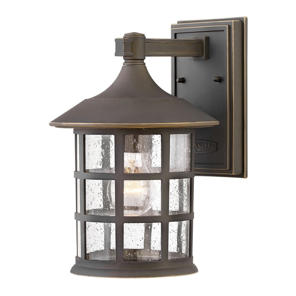 Hinkley Freeport 1-Light Outdoor Wall Mount Lantern in Oil Rubbed Bronze