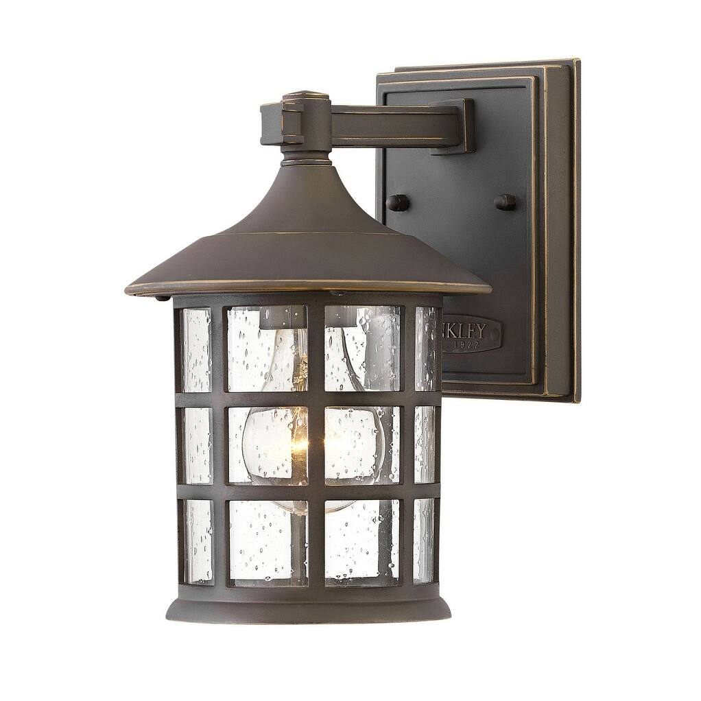 Hinkley Freeport 1-Light Outdoor Wall Mount Lantern in Oil Rubbed Bronze