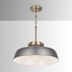 preview thumbnail 1 of 4, Carbon Loft Jennie 1-light Antique Nickel Pendant - Antique Nickel
