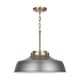 preview thumbnail 3 of 4, Carbon Loft Jennie 1-light Antique Nickel Pendant - Antique Nickel