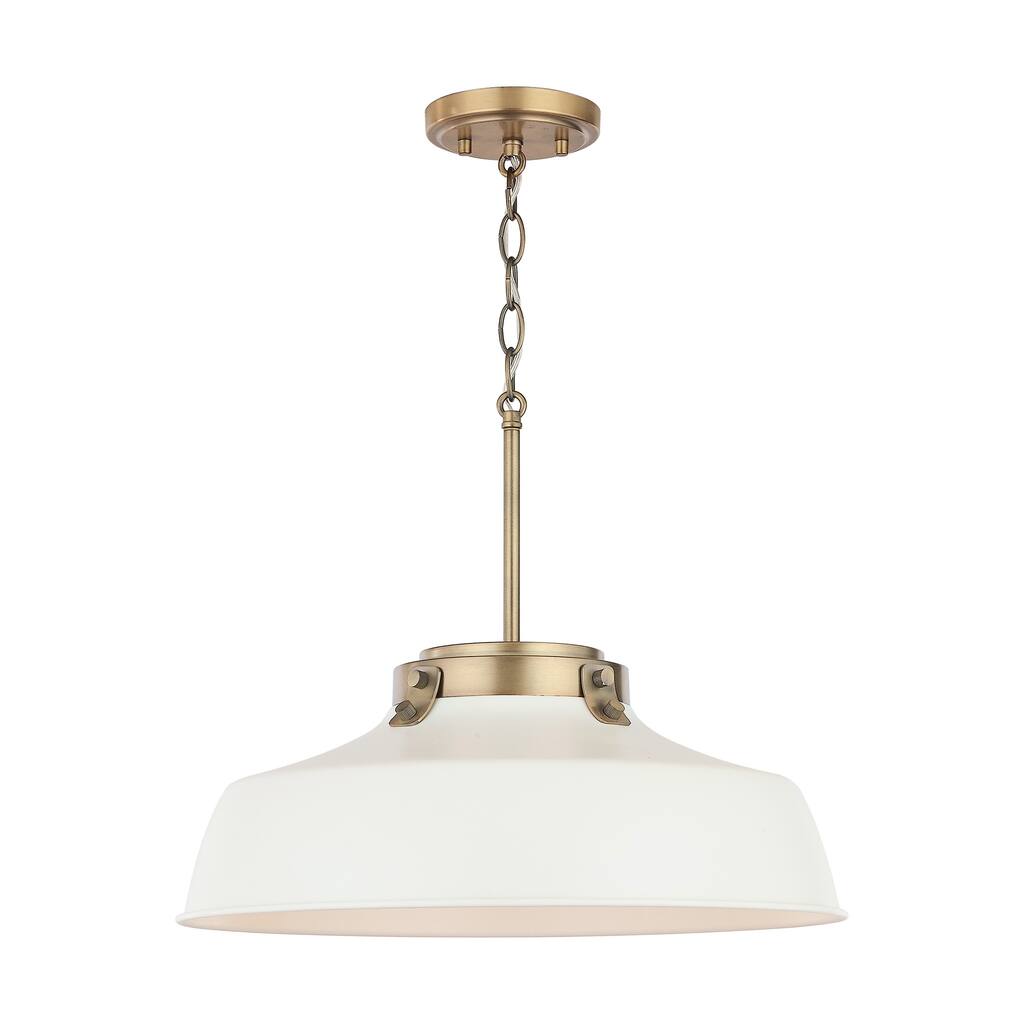 Carbon Loft Jennie 1-light Matte White Pendant - Matte White