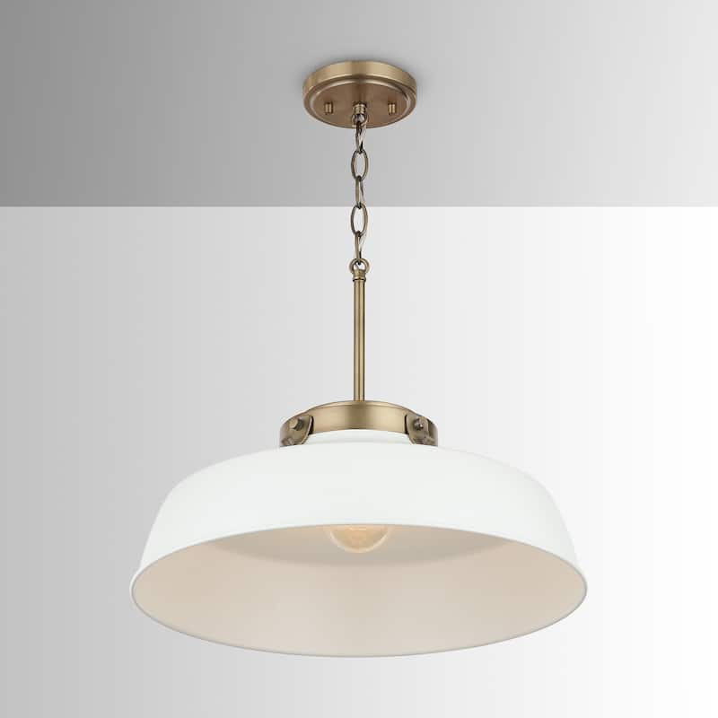 Carbon Loft Jennie 1-light Matte White Pendant - Matte White