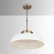 preview thumbnail 2 of 4, Carbon Loft Jennie 1-light Matte White Pendant - Matte White