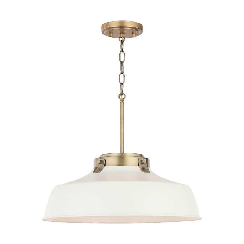 Carbon Loft Jennie 1-light Matte White Pendant - Matte White