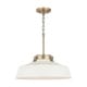 preview thumbnail 1 of 4, Carbon Loft Jennie 1-light Matte White Pendant - Matte White