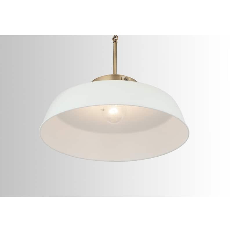 Carbon Loft Jennie 1-light Matte White Pendant - Matte White
