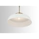 preview thumbnail 4 of 4, Carbon Loft Jennie 1-light Matte White Pendant - Matte White