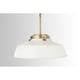 preview thumbnail 3 of 4, Carbon Loft Jennie 1-light Matte White Pendant - Matte White