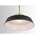 preview thumbnail 3 of 4, Carbon Loft Jennie 1-light Matte Black Pendant - Matte Black