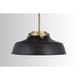 preview thumbnail 2 of 4, Carbon Loft Jennie 1-light Matte Black Pendant - Matte Black