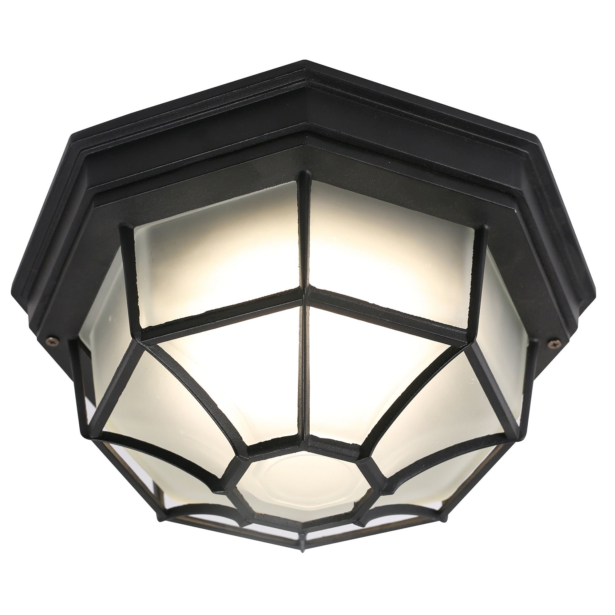 Led Flush Mount Ceiling Light In Black