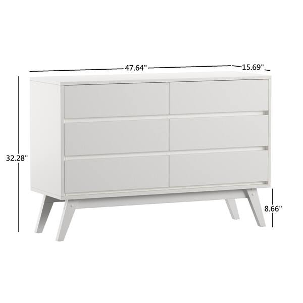 Shop Carson Carrington Falmark 6 Drawer Mid Century Modern Dresser