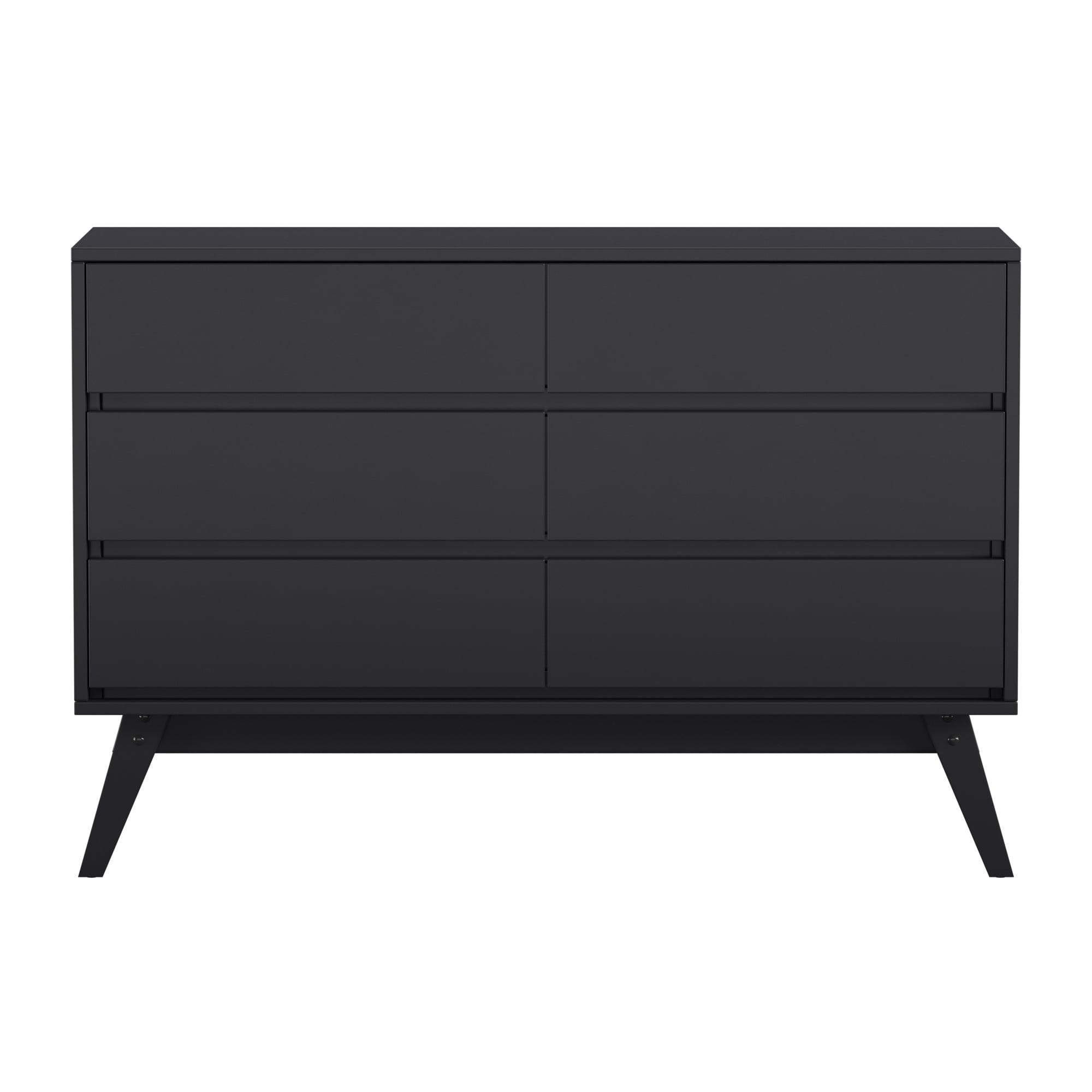 Senka Vulcan Black Finish 5 Drawer Chest By Inspire Q Modern Baby