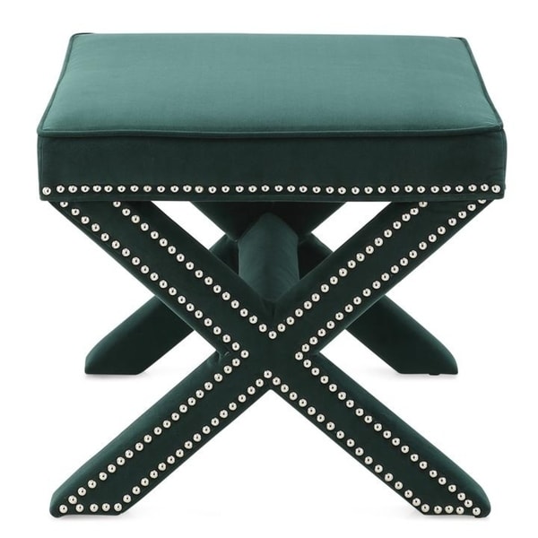 Cross leg ottoman stool discount
