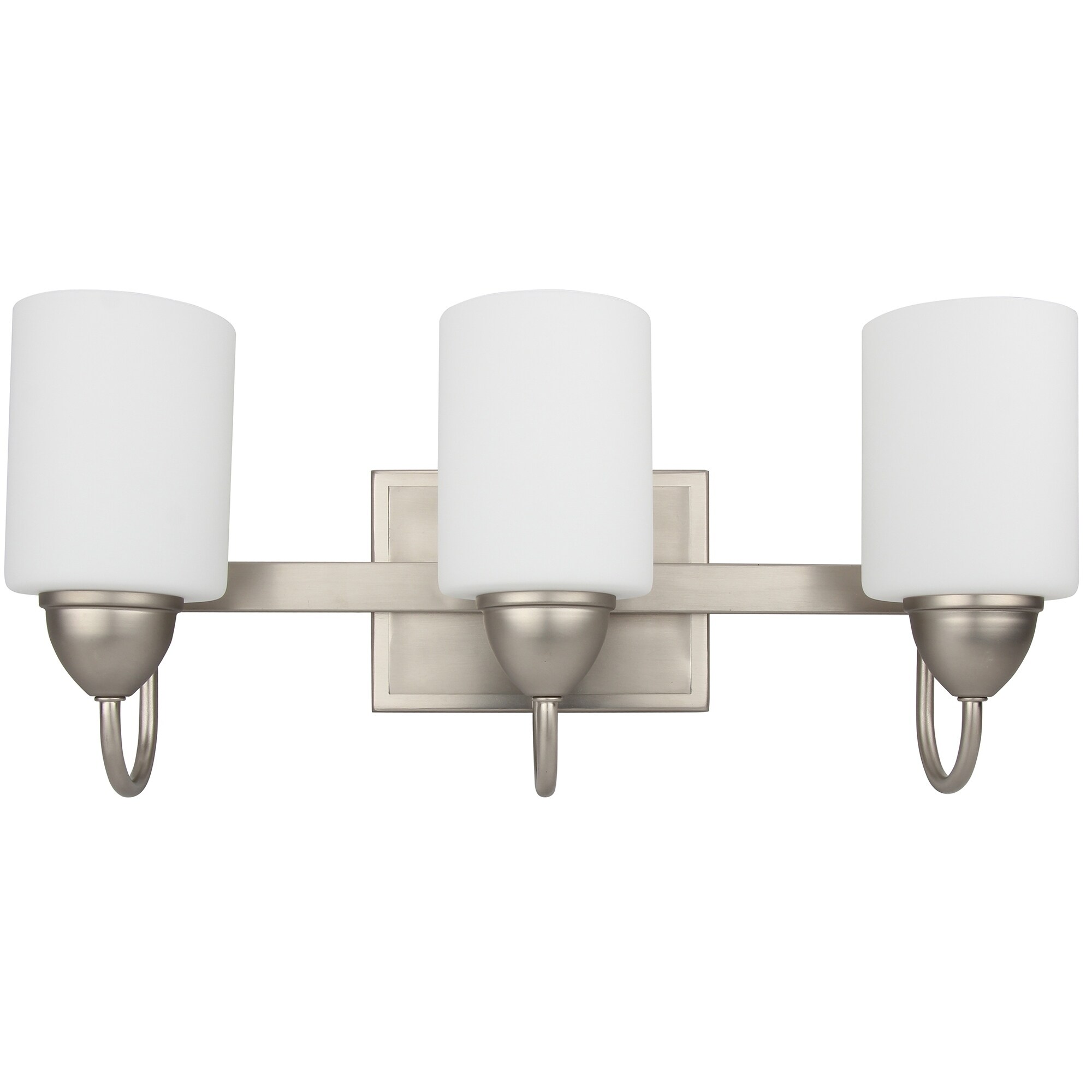 Shop 3 Light Led Integrated Vanity Lighting In Brushed Nickel On Sale Overstock 26298458