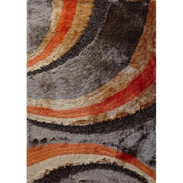 Shop Area Rug 4x6 Abstract Orange 4' x 5'4" Free Shipping Today Overstock 26298571