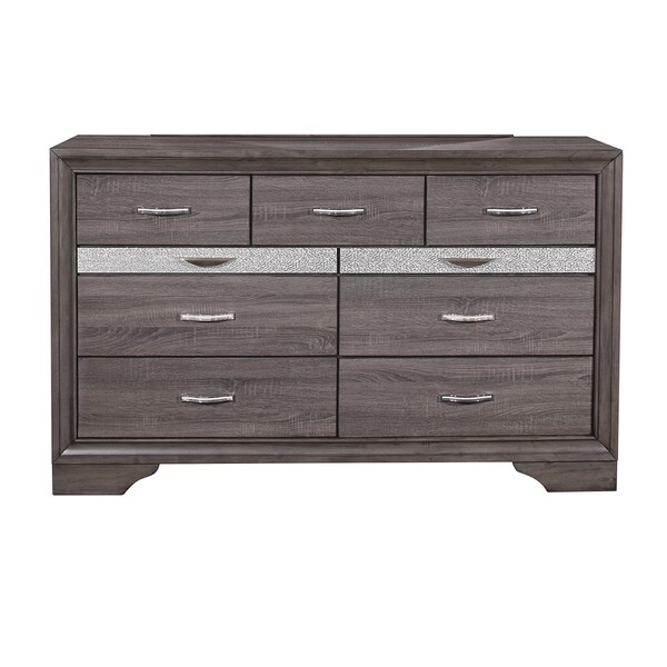 Shop Silver Orchid Prince Grey Wood Dresser - On Sale ...