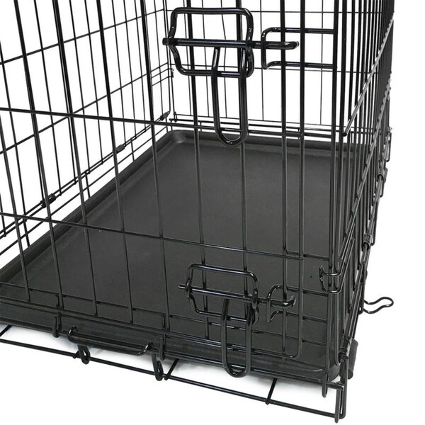 collapsible metal dog crate