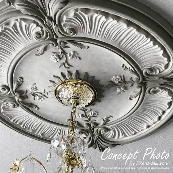37 W X 26 H 1 3 8 P Piedmont Ceiling Medallion No Finish Piedmont Ceiling Medallion