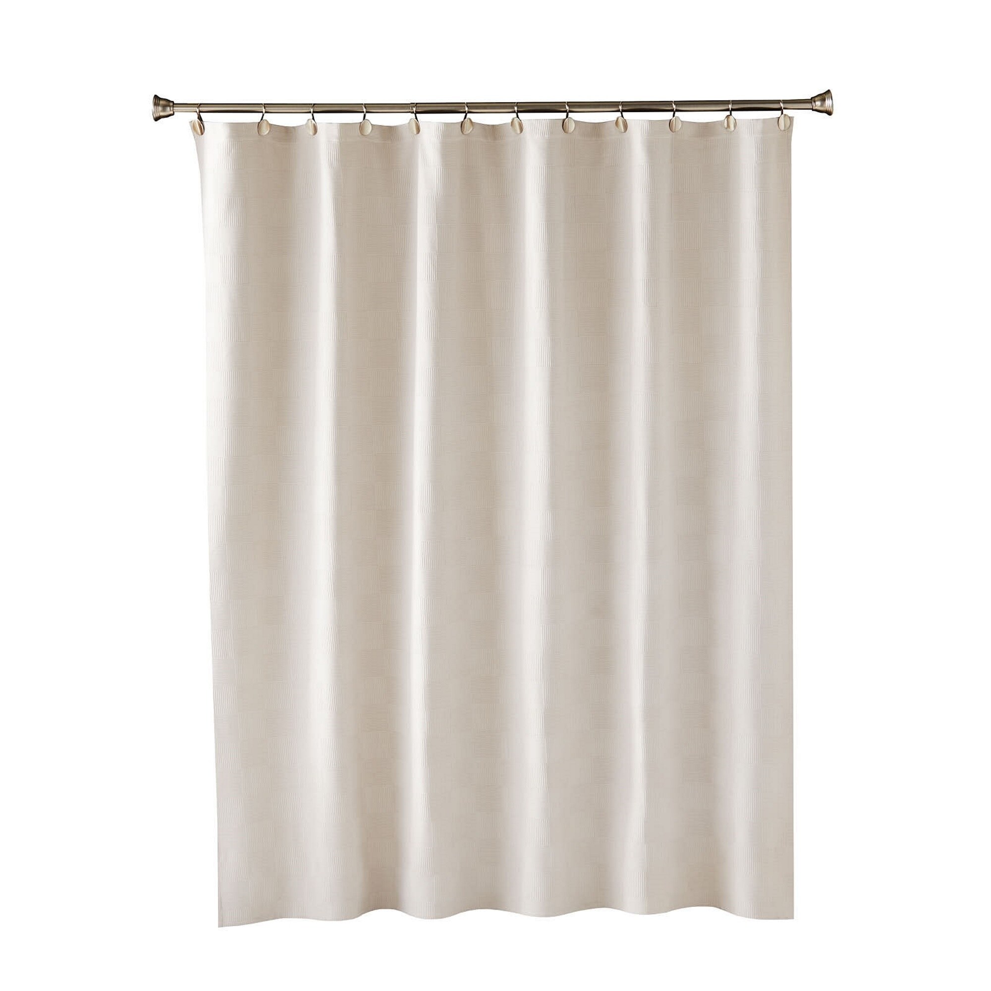 Shop Skl Home Large Basketweave Shower Curtain In Taupe Free