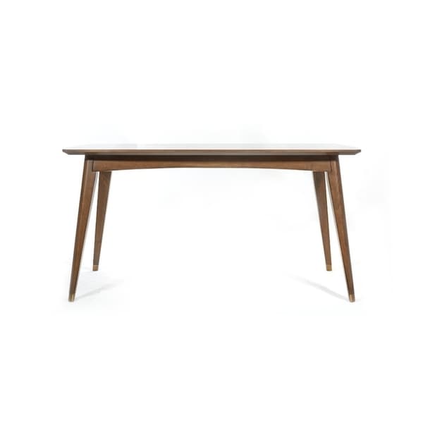 Shop EKAIS Bella Walnut Mid Century Dining Table - Full ...