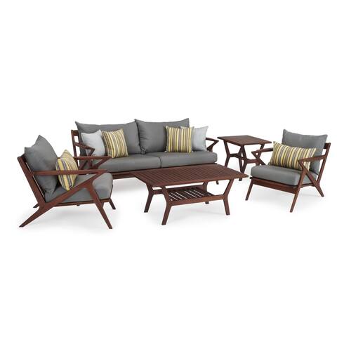 Vaughn 5pc Seating Set in Charcoal Grey by RST Brands