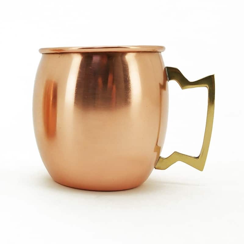 Modern Home Authentic 100 Percent Solid Copper Moscow Mule Mug - Handmade in India