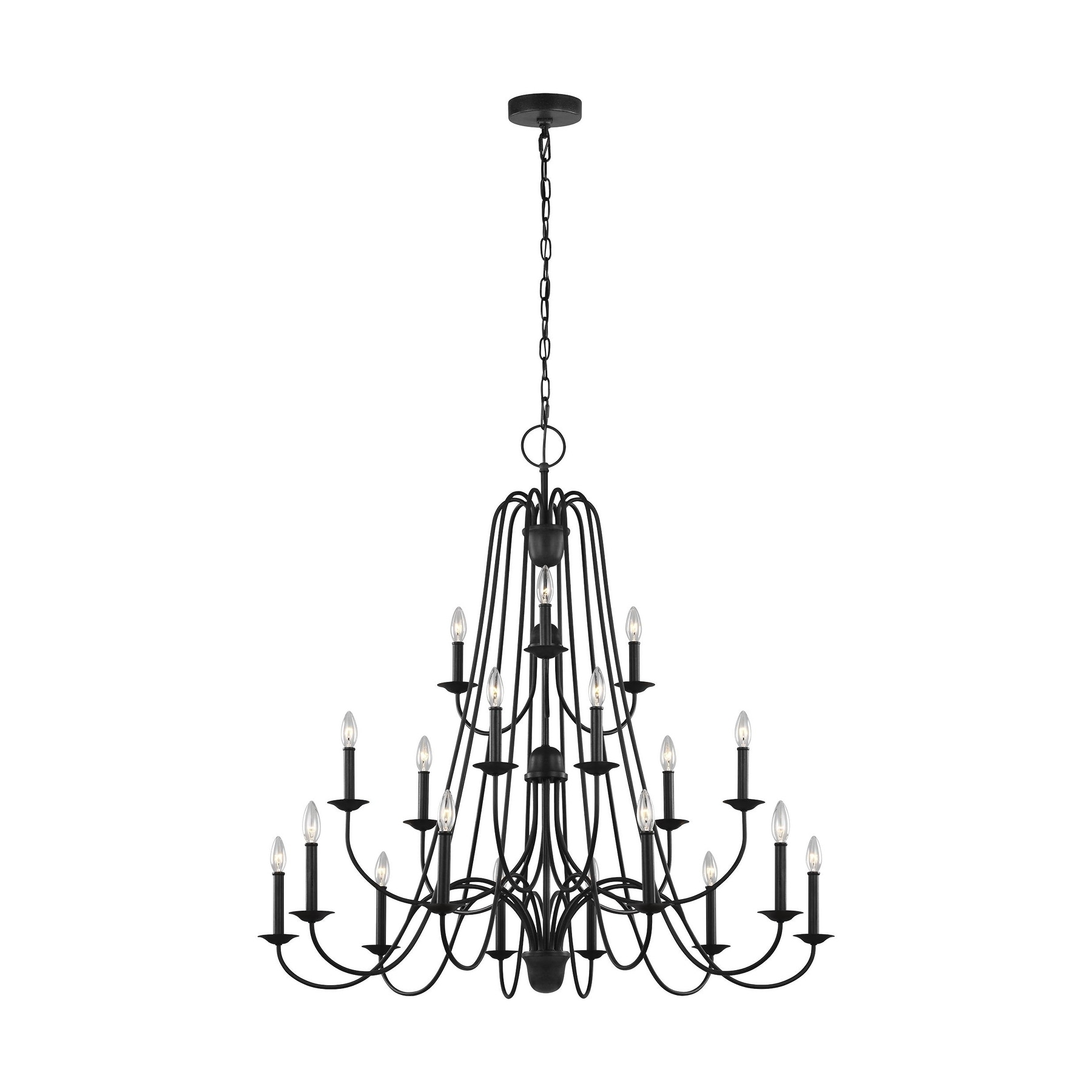 Boughton Antique Forged Iron Steel 18-light Chandelier - Chandeliers For Bedrooms by Overstock.com