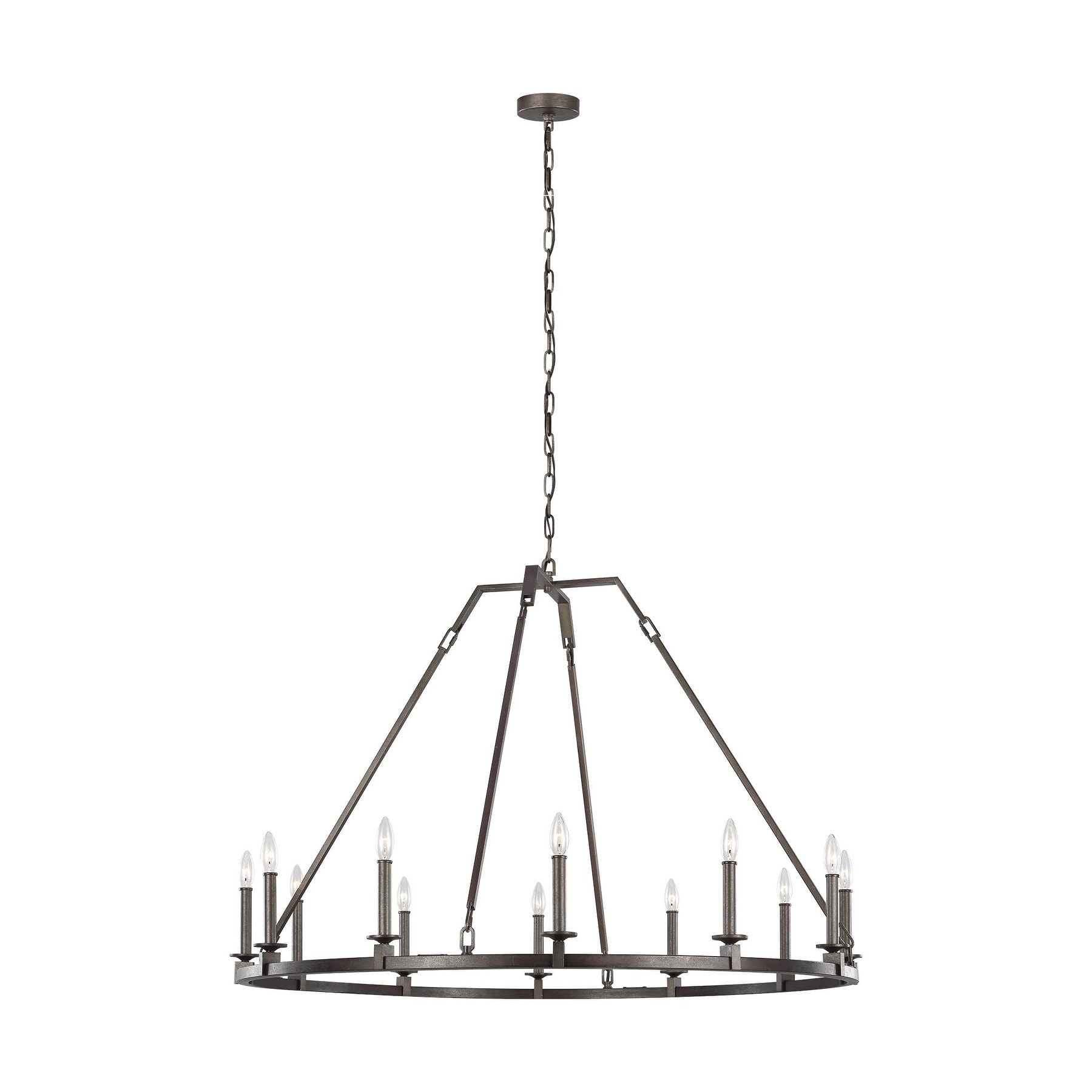 Landen Smith Steel 12-light Chandelier - Chandeliers For Bedrooms by Overstock.com