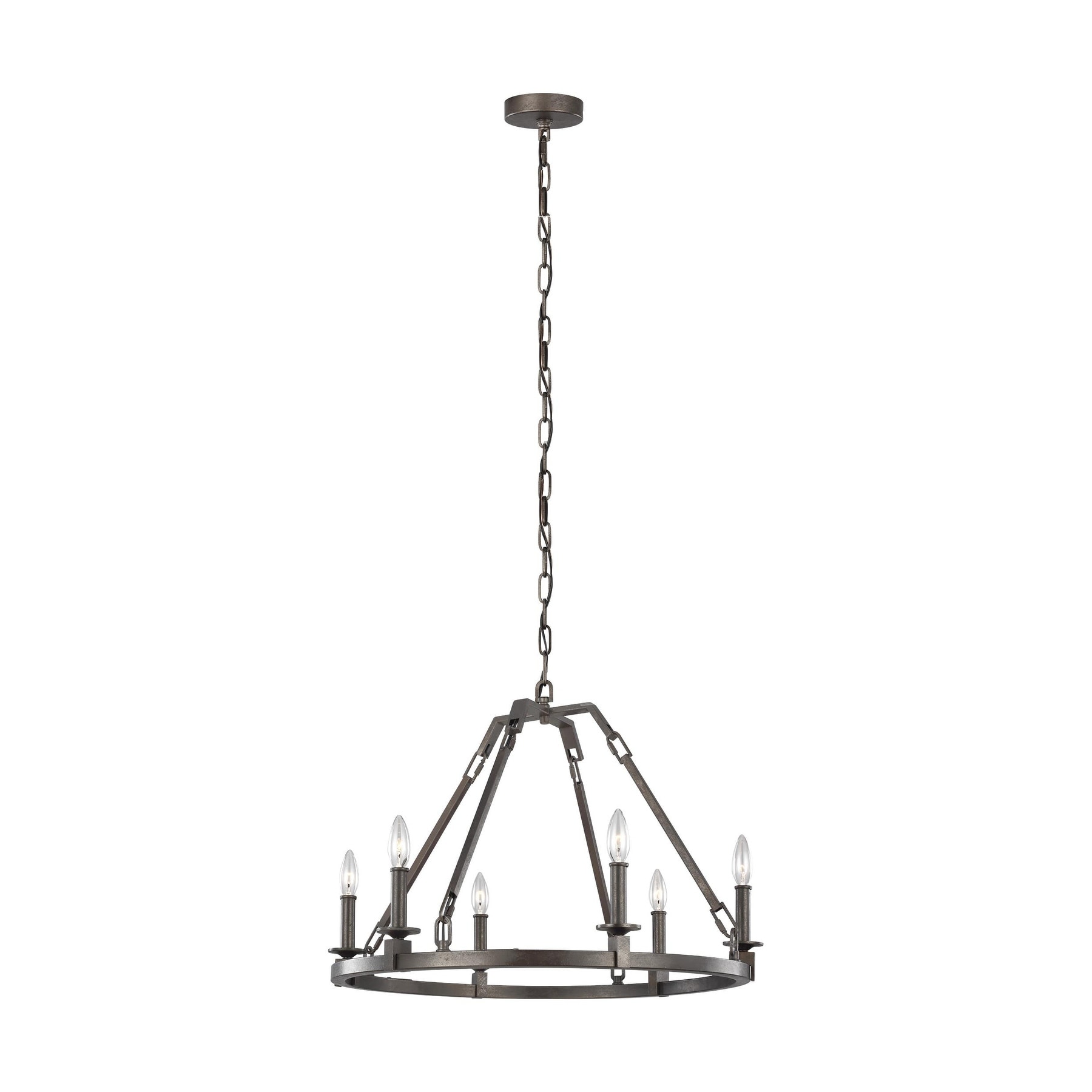 Landen Smith Steel 6-light Chandelier - Chandeliers For Bedrooms by Overstock.com