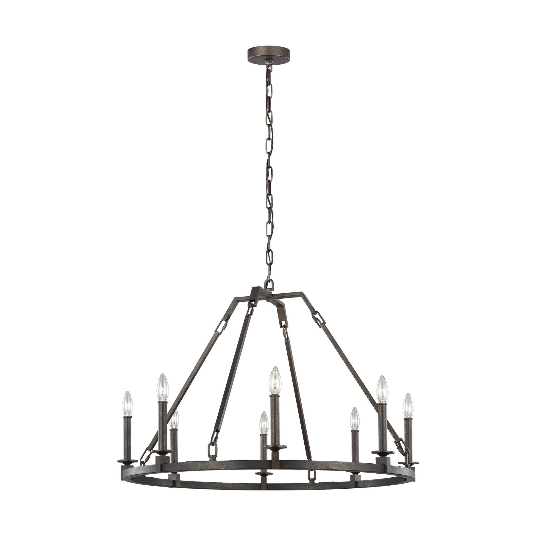 Landen Smith Steel 8-light Chandelier - Chandeliers For Bedrooms by Overstock.com