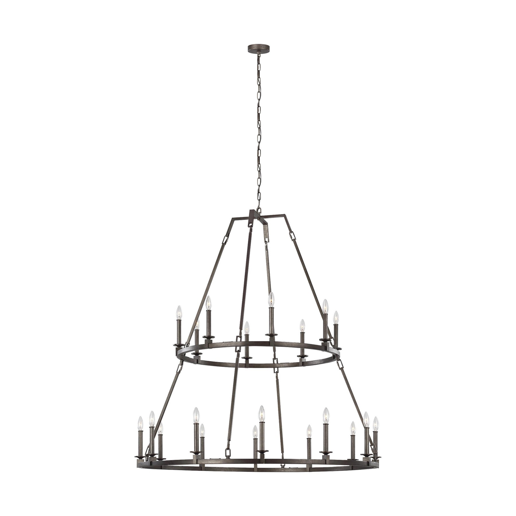 Landen Smith Steel 20-light Chandelier - Chandeliers For Bedrooms by Overstock.com