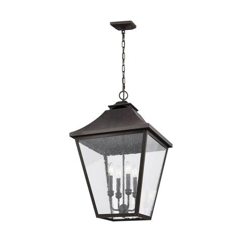 Galena Sable Stainless Steel 4-light Hanging Lantern