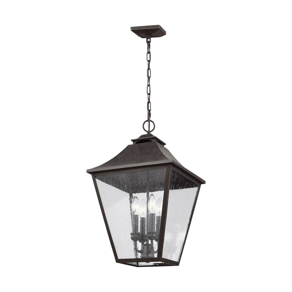 Galena Sable Stainless Steel 4-light Hanging Lantern