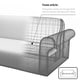 preview thumbnail 4 of 2, Enova Home Jacquard Polyester Spandex Box Cushion Black Loveseat Slipcovers