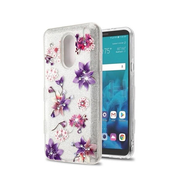 Shop Insten For LG Stylo 4 Multi-Color Flowers Tuff Hard ...