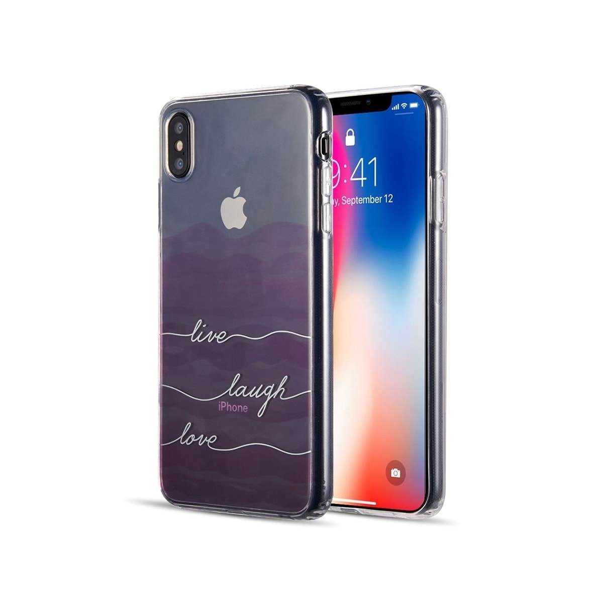 Shop Insten For Apple Iphone Xs Max Pink Live Laugh Love Water